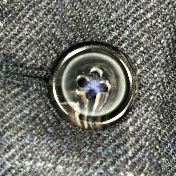 Lauren Ralph Lauren Blazer Mens 42R Blue Wool Elbow Patch Sport Coat Notch Lapel - Picture 6 of 13